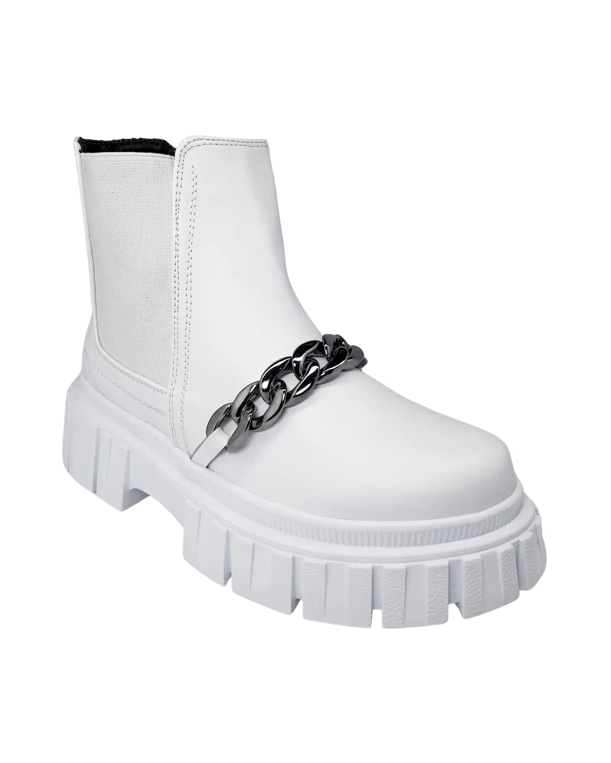 Botin Plataforma Blanco Aurora