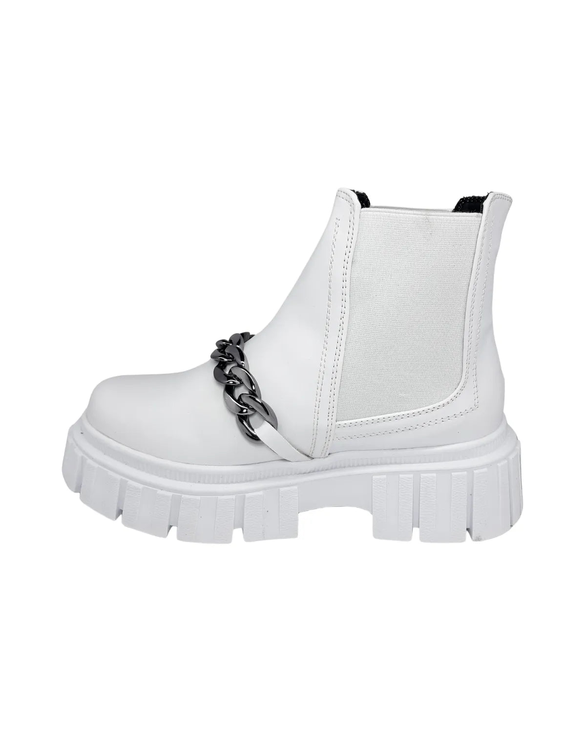 Botin Plataforma Blanco Aurora
