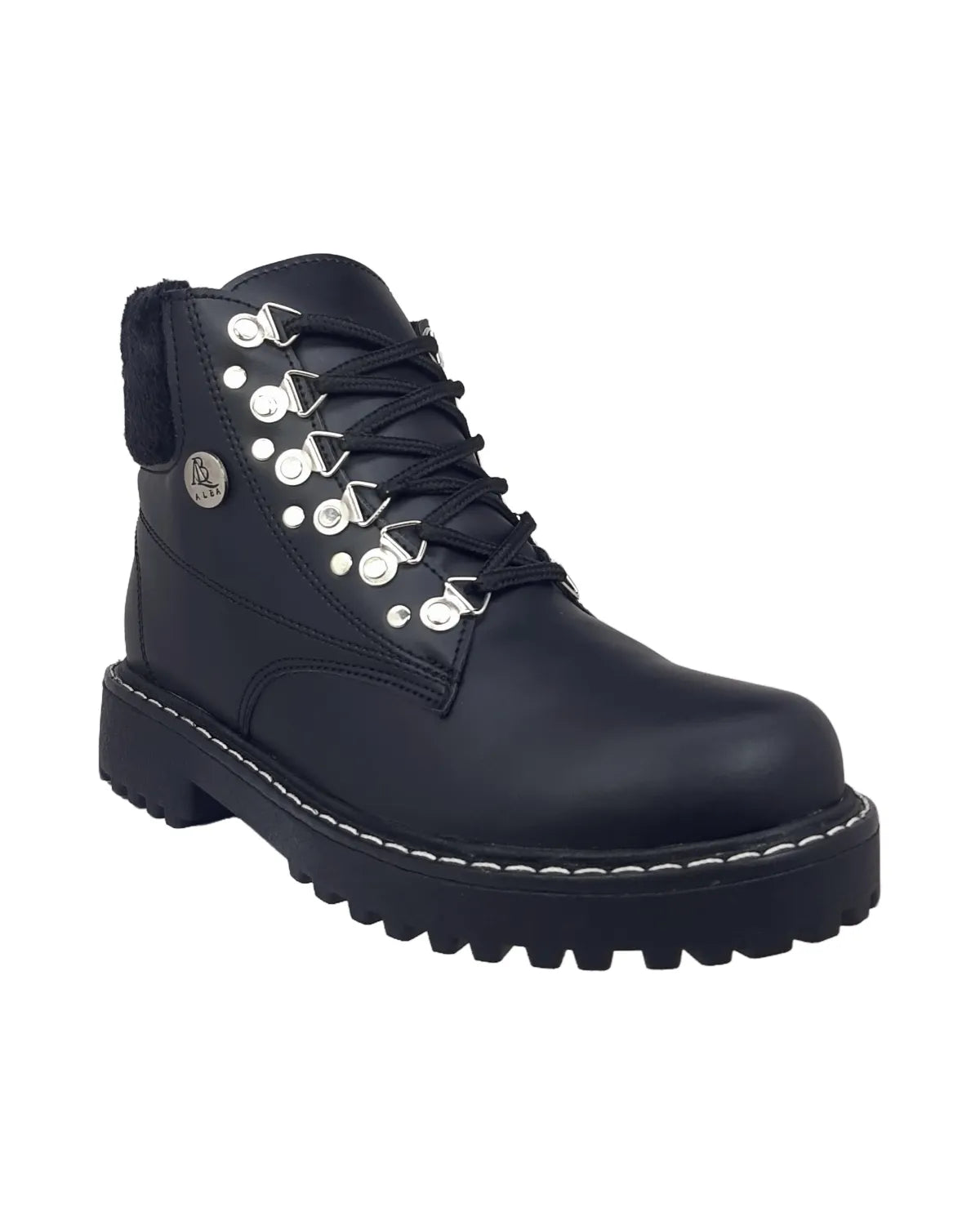 Botines Negros Cordones Alba