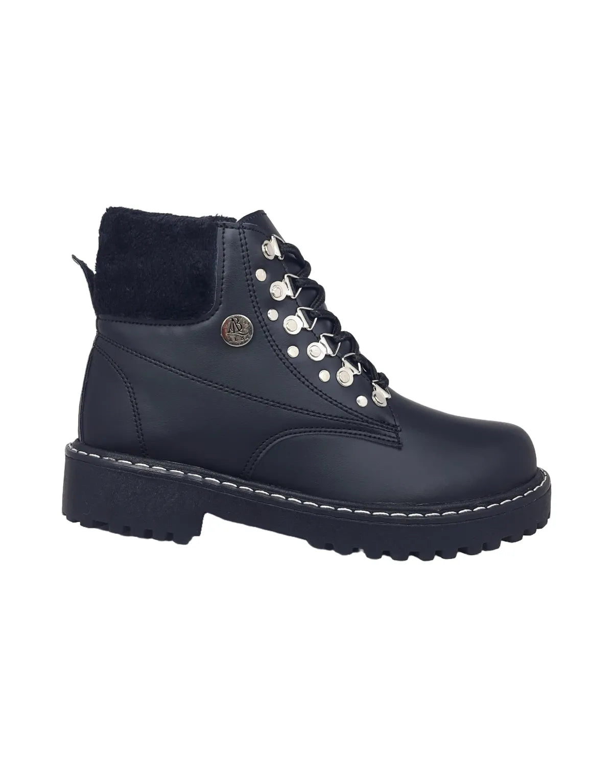 Botines Negros Cordones Alba